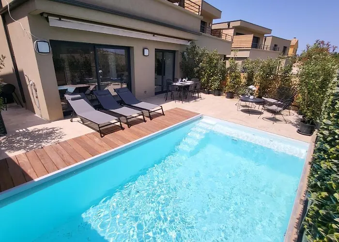 Moderne De Standing Avec Piscine Privee A 400m De La - 4 * Conca